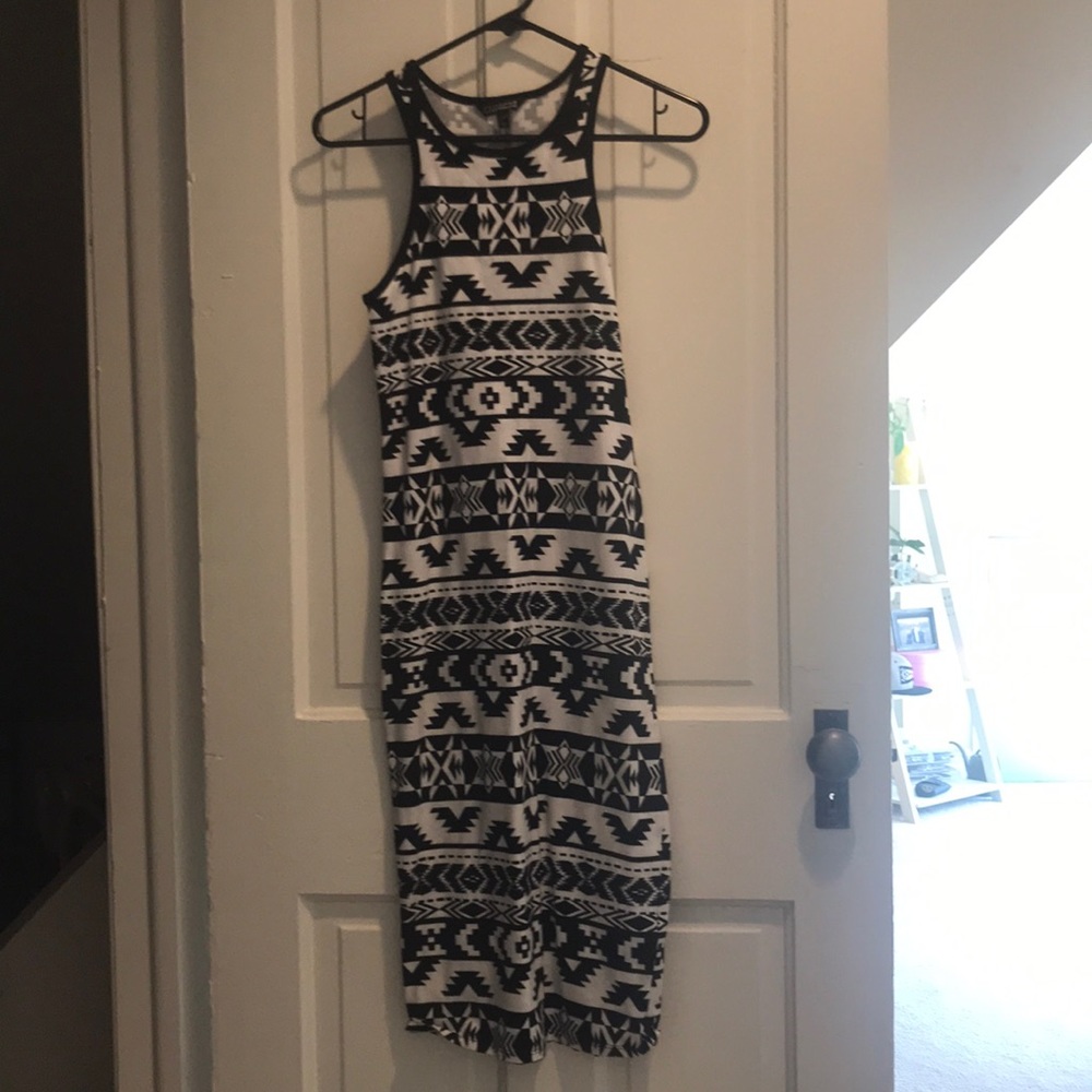 Aztec print pencil dress